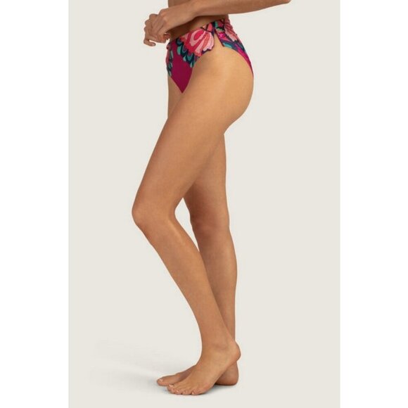 💕TRINA TURK💕 Medallion High Waist Bikini Bottom ~ Pink Medallion Print 8 NWT - Picture 3 of 10